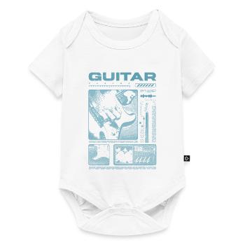Guitariste Guitariste Rock Musicien streetwear - Body à manches courtes Premium Bébé - blanc - Devant