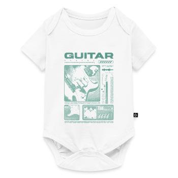 Guitariste Guitariste Rock Musicien streetwear - Body à manches courtes Premium Bébé - blanc - Devant