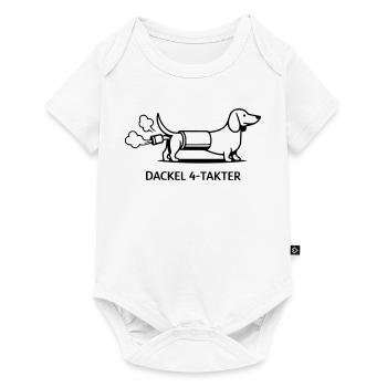 Teckel Quatre Temps - Body à manches courtes Premium Bébé - blanc - Devant