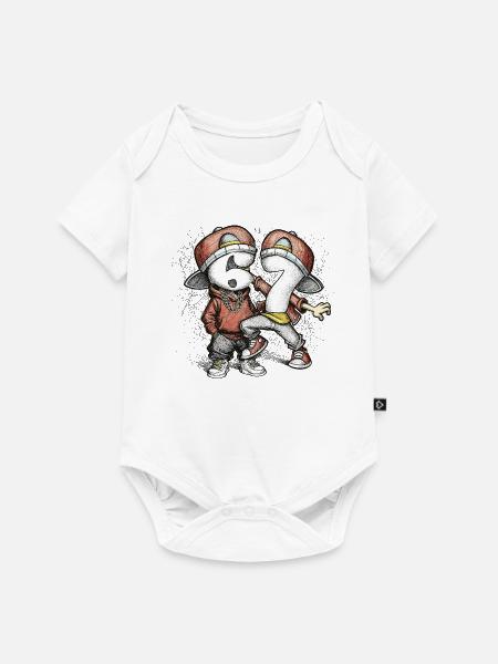 Zahlenduo Streetstyle Tanzen Six Seven 67 - Baby Premium Kurzarmbody - Weiß