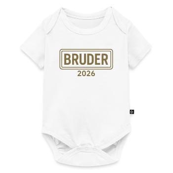 BROTHER 2026 Proud Sibling Announcement - Baby Premium short-sleeve bodysuit - white - Front