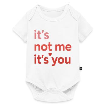 Ce n’est pas moi, c’est toi qui aimes le design des citations - Body à manches courtes Premium Bébé - blanc - Devant