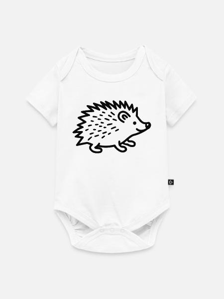 süßer Igel - Baby Premium Kurzarmbody - Weiß