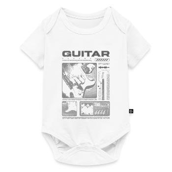 Guitariste Guitariste Rock Musicien streetwear - Body à manches courtes Premium Bébé - blanc - Devant