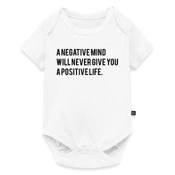 Dicton motivationnel anglais - Body à manches courtes Premium Bébé - blanc - Devant
