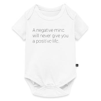 Dicton motivationnel anglais - Body à manches courtes Premium Bébé - blanc - Devant