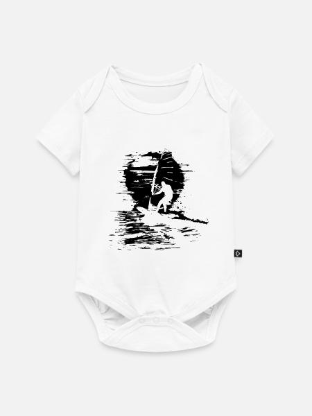 Windsurfing Lehrer - Baby Premium Kurzarmbody - Weiß