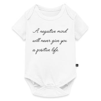 Dicton motivationnel anglais - Body à manches courtes Premium Bébé - blanc - Devant