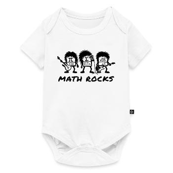 Les maths déchirent les formules Humour scolaire - Body à manches courtes Premium Bébé - blanc - Devant