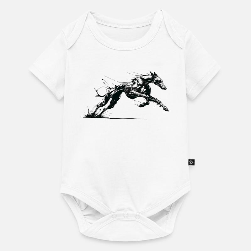 Galgo Ink 01 - Body à manches courtes Premium Bébé - blanc