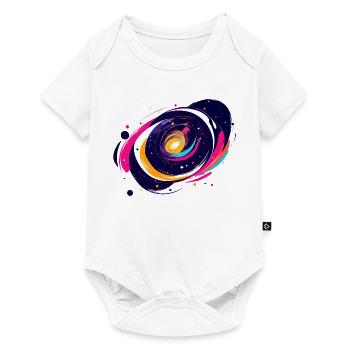 Color Swirl Galaxy Outer Space Pattern - Baby Premium short-sleeve bodysuit - white - Front