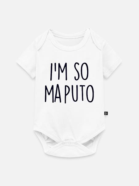 Maputo Mosambik - Baby Premium Kurzarmbody - Weiß