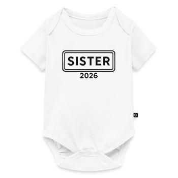 Annonce de la Grande Sœur 2026 - Body à manches courtes Premium Bébé - blanc - Devant