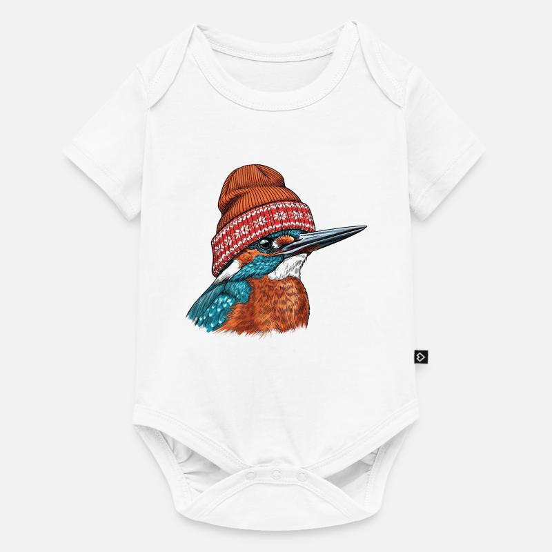 Tuque douillet Kingfisher - Body à manches courtes Premium Bébé - blanc