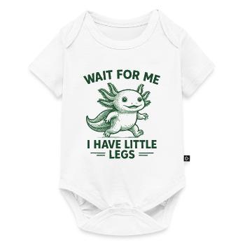 Axolotl disant un mème Humour Petites jambes drôles - Body à manches courtes Premium Bébé - blanc - Devant