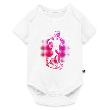 Running Love Look Clear pour la course - Body à manches courtes Premium Bébé - blanc - Devant