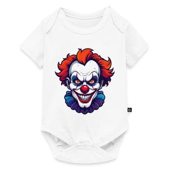 Creepy Clown Horror Clown Head Portrait Motif - Baby Premium short-sleeve bodysuit - white - Front