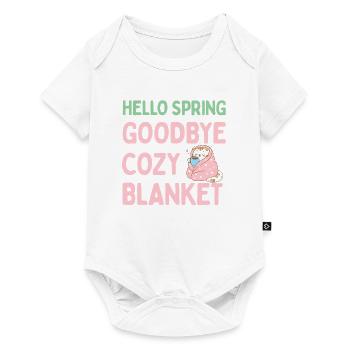 Hello spring, goodbye warm blanket - Baby Premium short-sleeve bodysuit - white - Front
