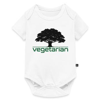 Vegetarian Oak – Nature & Durability Design - Baby Premium short-sleeve bodysuit - white - Front