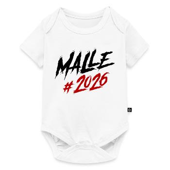 Équipe Malle 2026 - Body à manches courtes Premium Bébé - blanc - Devant