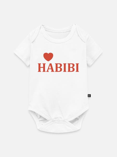 Ich liebe dich, Habibi. - Baby Premium Kurzarmbody - Weiß