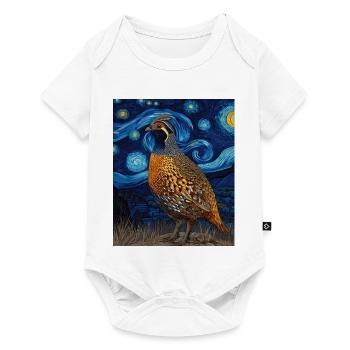 Caille Van Gogh - Body à manches courtes Premium Bébé - blanc - Devant