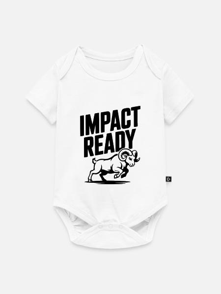 Aufgriffbereit - Baby Premium Kurzarmbody - Weiß