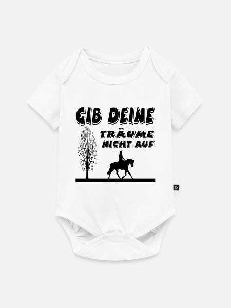 Pferde - Baby Premium Kurzarmbody - Weiß
