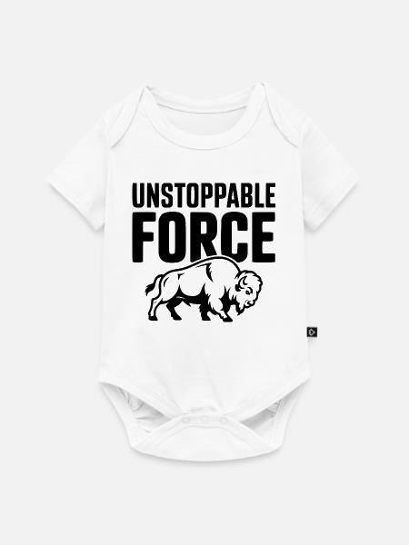 Unaufhaltsame Kraft - Baby Premium Kurzarmbody - Weiß