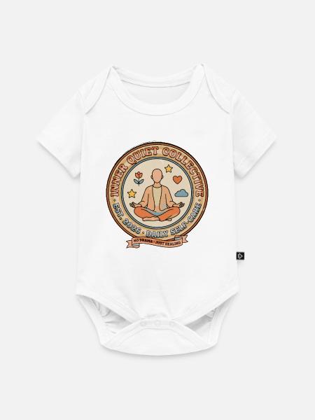 Inner Quiet Circle Tägliche Selbstfürsorge - Baby Premium Kurzarmbody - Weiß