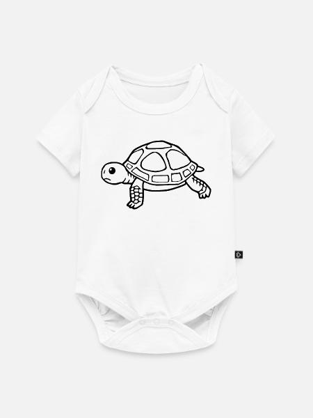 Schildkröten Schildkröten - Baby Premium Kurzarmbody - Weiß