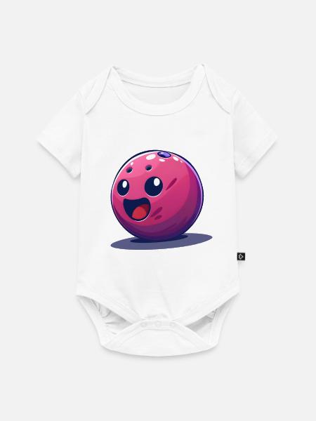 Kinder Bowling - Baby Premium Kurzarmbody - Weiß