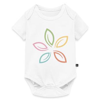 Pastel Flower Minimalist Flower Line Art - Baby Premium short-sleeve bodysuit - white - Front