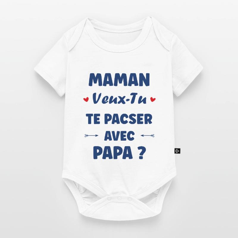 Mama, willst du eine eingetragene Lebenspartnerschaft mit Papa eingehen? Baby Premium Kurzarmbody