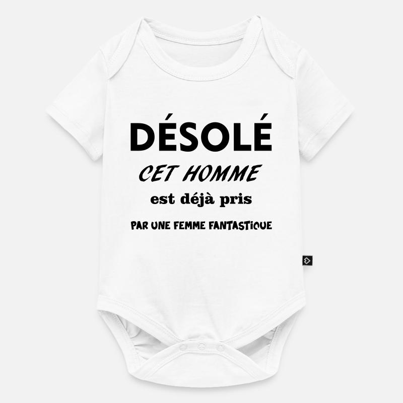 HOMME PRIS - Body à manches courtes Premium Bébé - blanc