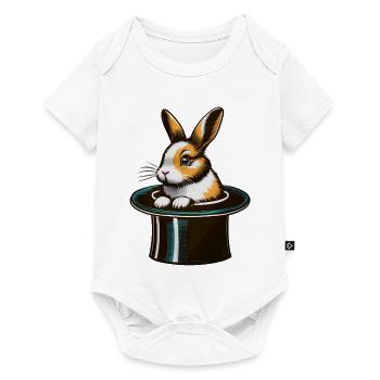 Bunny from the top hat - Baby Premium short-sleeve bodysuit - white - Front