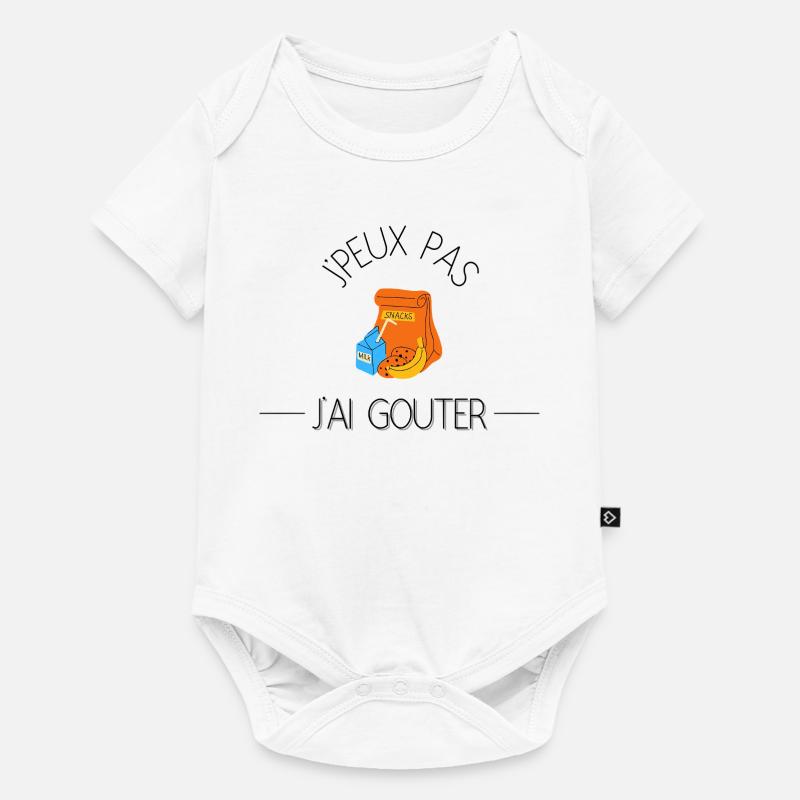 J'peux pas j'ai goûter. - Body à manches courtes Premium Bébé - blanc