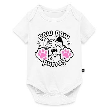 Paw Paw Purray Cat | Funny paw motif - Baby Premium short-sleeve bodysuit - white - Front