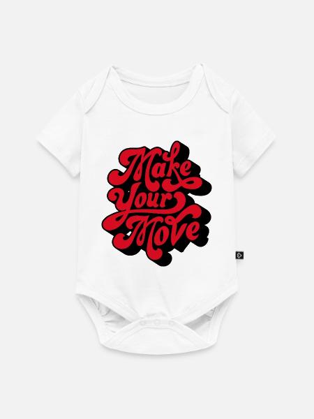 Make Your Love Retro Script - Baby Premium Kurzarmbody - Weiß