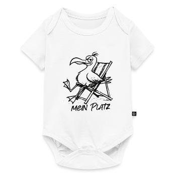 Pelican on the beach chair – My place - Baby Premium short-sleeve bodysuit - white - Front