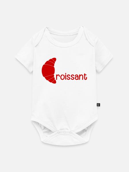 Croissant - Baby Premium Kurzarmbody - Weiß