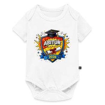 Abitur 2026 Schild – Abschlusslogo - Baby Premium Kurzarmbody - Weiß - Vorne