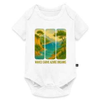 Meereslandschaft - Baby Premium Kurzarmbody - Weiß - Vorne