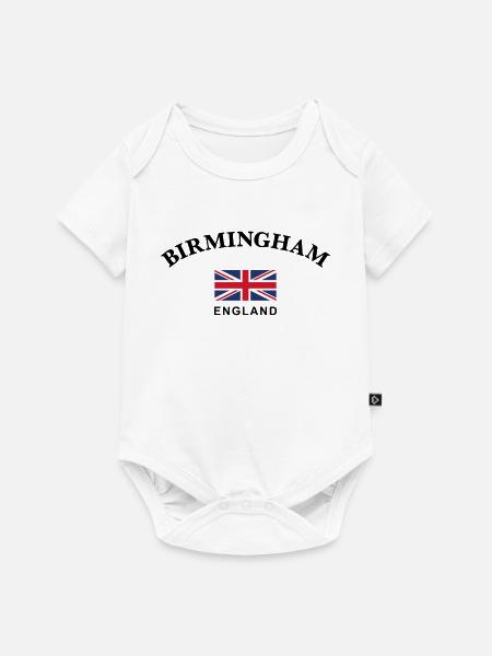 Birmingham, England - Baby Premium Kurzarmbody - Weiß