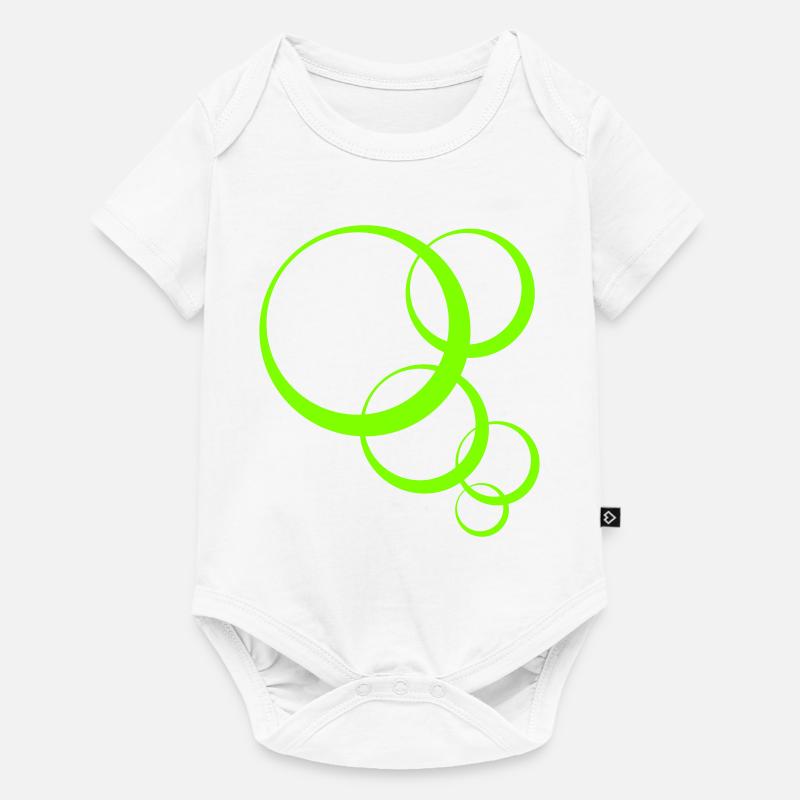 Bubbles - Baby Premium Kurzarmbody - Weiß
