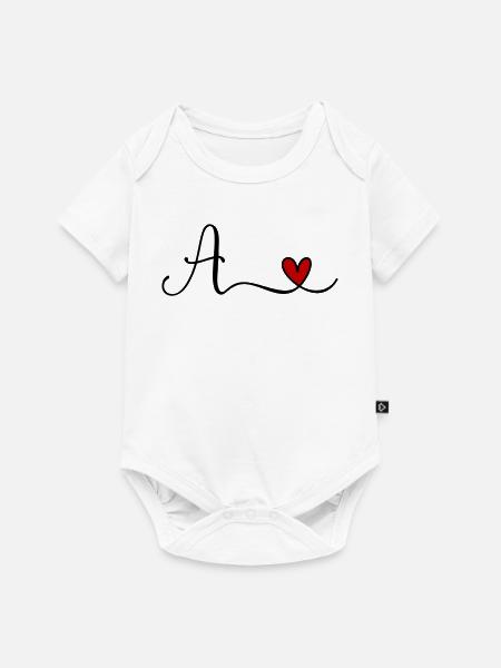 A - Baby Premium Kurzarmbody - Weiß