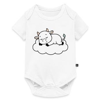 Sleeping Cow Cloud Dream Baby - Baby Premium short-sleeve bodysuit - white - Front