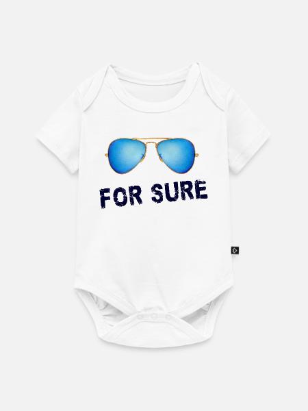 Sicher - Baby Premium Kurzarmbody - Weiß