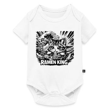 Katzen Ramen Nudel Japaner Anime Manga Kawaii - Baby Premium Kurzarmbody - Weiß - Vorne