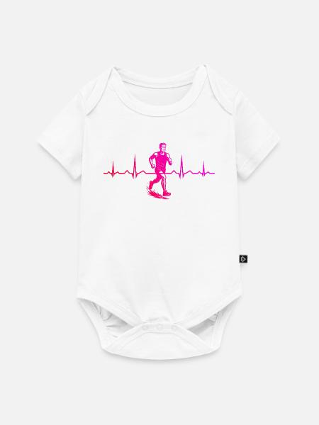 Ein Must Have für echte Rennen - Baby Premium Kurzarmbody - Weiß